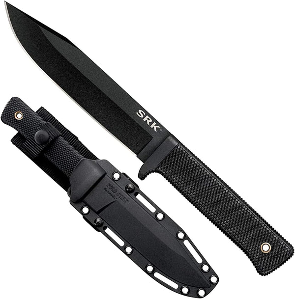 Cold Steel SRK Survival Rescue Knife fixed blade with Kray-Ex handle and sheath