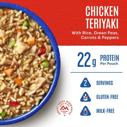 Mountain House Chicken Teriyaki Freeze-Dried Backpacking Food 6-Pack