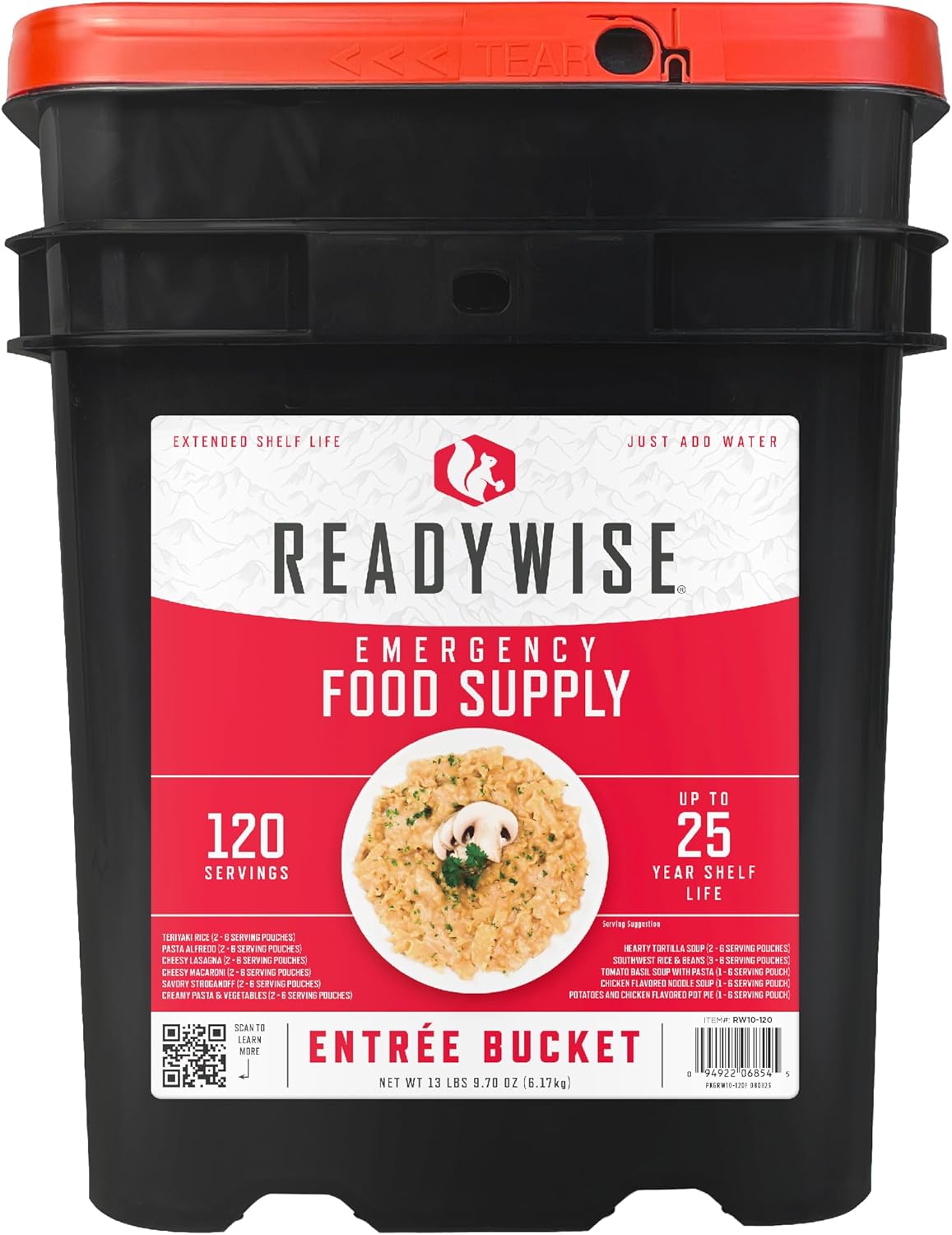 ReadyWise Emergency Food Supply — Freeze-Dried Survival Buckets