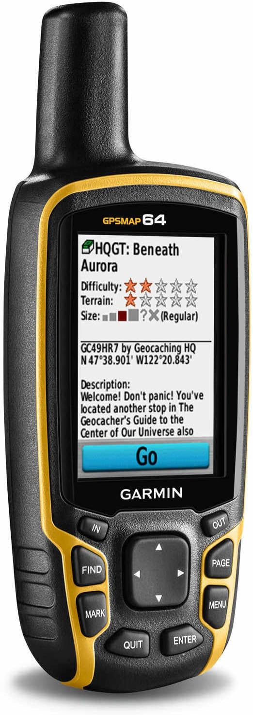 Garmin 010-01199-00 GPSMAP 64 Worldwide with High-Sensitivity GPS and GLONASS Receiver