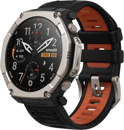 Amazfit T-Rex Ultra 2 51mm outdoor smartwatch with titanium body
