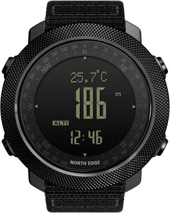 North Edge tactical outdoor watch with altimeter compass
