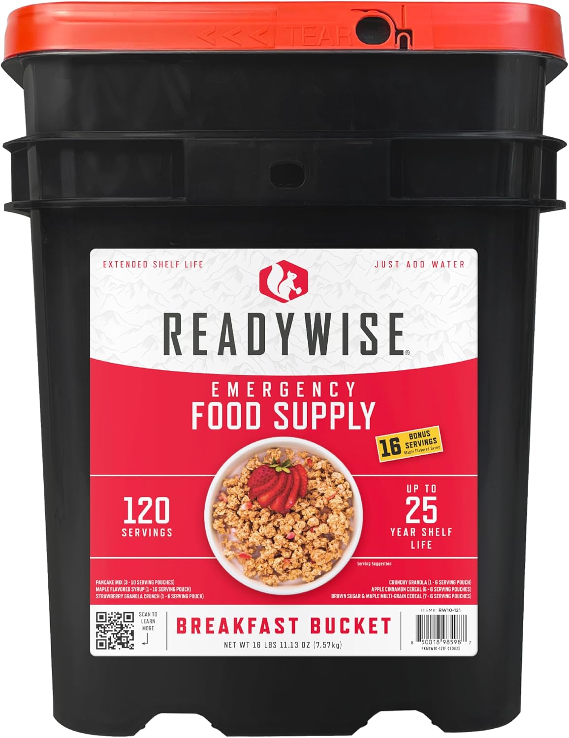 ReadyWise Emergency Food Supply — Freeze-Dried Survival Buckets