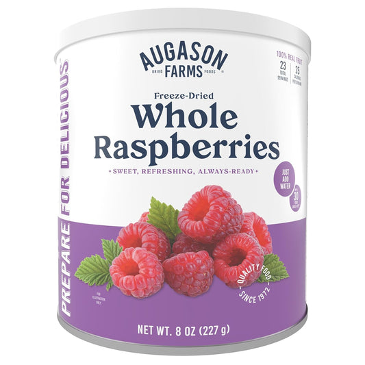 Augason Farms Freeze-Dried Whole Raspberries - 23 Servings