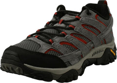 Merrell Men's Moab 2 Vent hiking shoe showing breathable mesh upper and rugged outsole for outdoor hiking adventures.