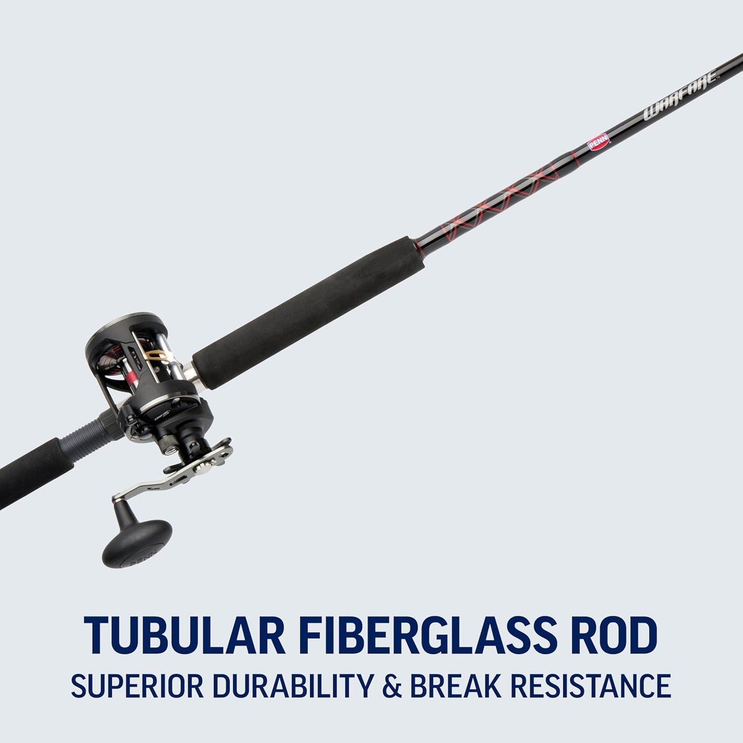 Penn Warfare Level Wind Fishing Rod and Reel Conventional Combo