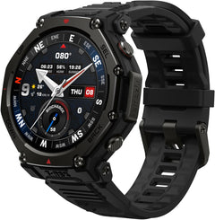 Amazfit T-Rex 3 Pro Outdoor Smart Watch 44mm Sapphire AMOLED Display, Dual-Band GPS, Offline Maps, Black Gold