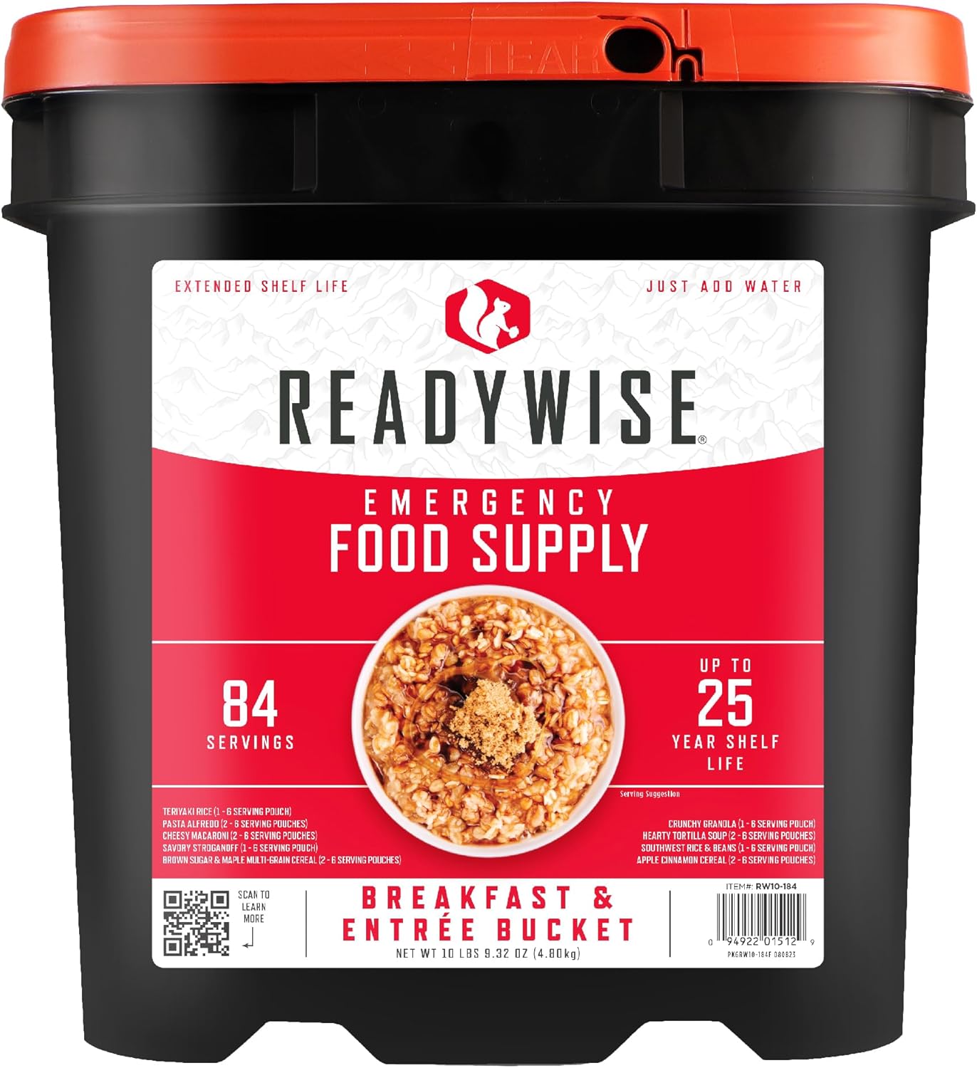 ReadyWise Emergency Food Supply — Freeze-Dried Survival Buckets