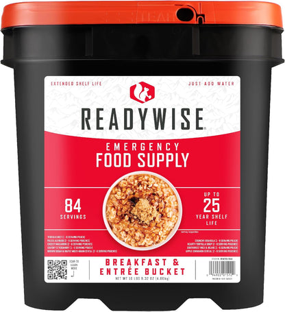 ReadyWise Emergency Food Supply — Freeze-Dried Survival Buckets