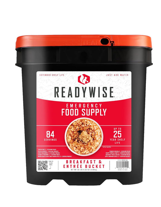 ReadyWise Breakfast & Entree Bucket - 84 Servings