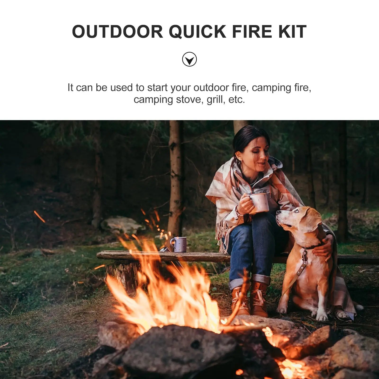 Outdoor Quick Fire Kit Firestarter Sticks - Camping Survival Fire Starter - Peak Performance Outfitters