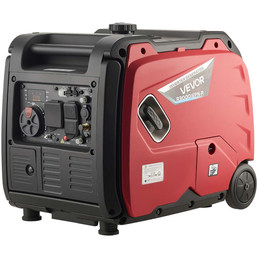 VEVOR Inverter Generator 4200W Peak Watt Quiet Generator Gas & LPG Powered