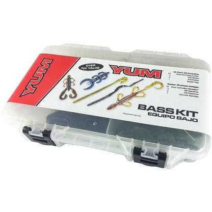 Soft Plastic Worm Fishing Kit Assortment with Various Baits