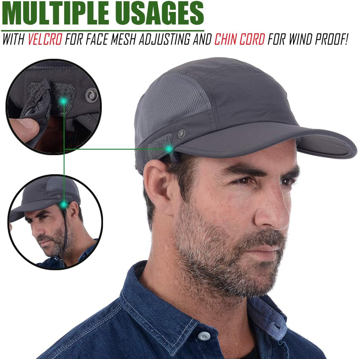 Outdoor Fishing Hat with Sun Protection Face and Neck Cover - Peak Performance Outfitters