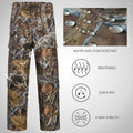 Men's Stretch Hunting Pants with Water-Resistant Camo Design