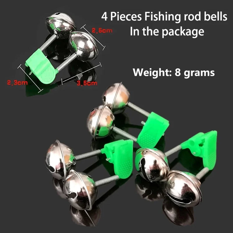 High-Carbon Steel Fish Hooks Set with Fishing Rod Bell and Storage Box - 100 Pieces, 5 Sizes - Peak Performance Outfitters