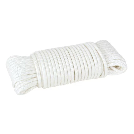 White 1/8" x 50ft Paracord Rope - Durable and Versatile Outdoor Cordage - Peak Performance Outfitters