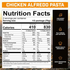 Peak Refuel Chicken Alfredo Pasta Freeze-Dried Backpacking Meal
