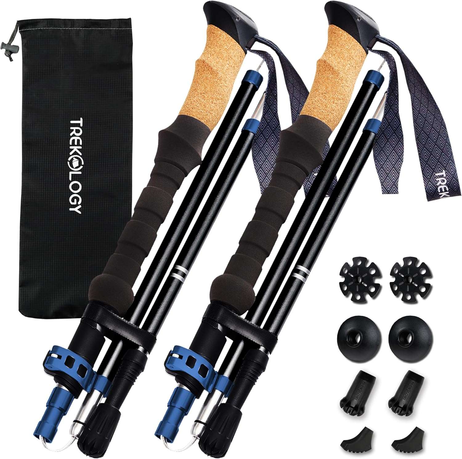 TREKOLOGY Trek-Z Cork Grip Trekking Poles