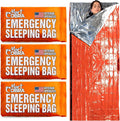 Emergency Sleeping Bag 3-Pack Waterproof Mylar Bivy Shelter