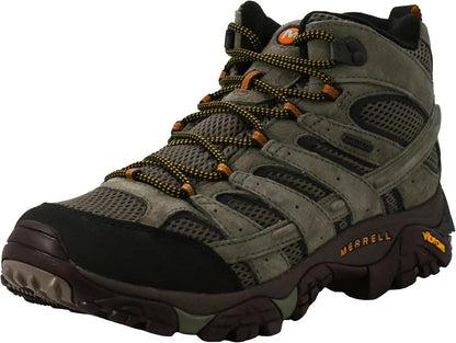 Merrell Moab 2 Mid waterproof hiking boot with Vibram TC5+ for wet trail conditions