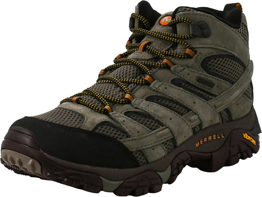 Merrell Moab 2 Mid waterproof hiking boot with Vibram TC5+ for wet trail conditions