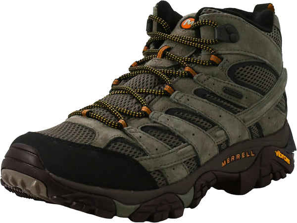 Merrell Moab 2 Mid waterproof hiking boot with Vibram TC5+ for wet trail conditions