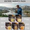 Peak Refuel Entrée Variety Pack  - Freeze Dried Backpacking and Camping Survival Food  - Lunch/Dinner Meal Pouches  - Amazing Taste  - High Protein  - Real Meat  - Quick Prep