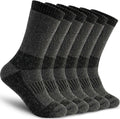 Time May Tell Men's Merino Wool Hiking Cushion Socks Thermal Warm Crew