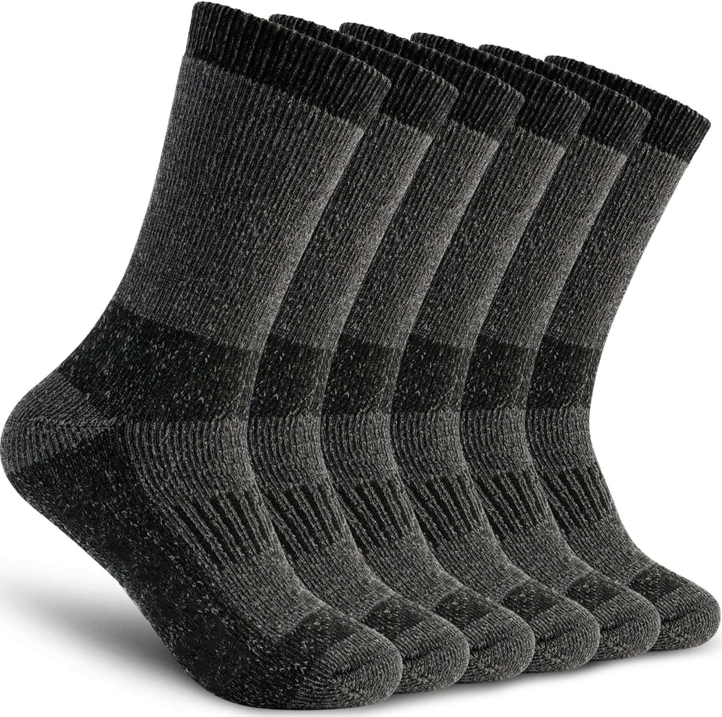 Time May Tell men's merino wool hiking cushion socks thermal crew