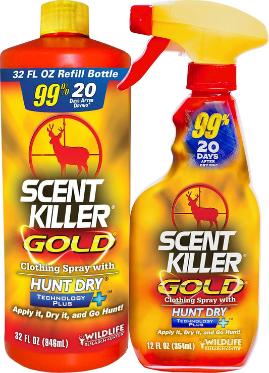 Wildlife Research Scent Killer Gold Spray Combo Pack - Peak Performance Outfitters