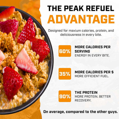 Peak Refuel Strawberry Granola 2-Pack  - Freeze Dried Backpacking, Camping & Emergency Prep Food  - 2 Servings Pouches