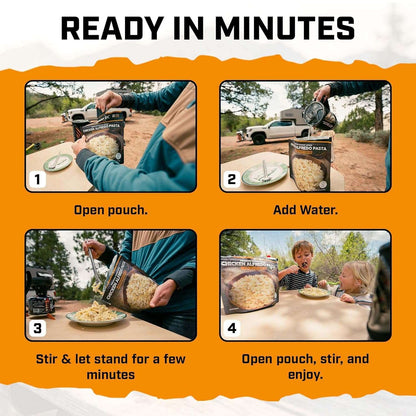 Peak Refuel Chicken Alfredo Pasta Freeze-Dried Backpacking Meal