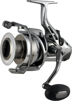 Okuma Coronado CDX lightweight baitfeeder saltwater fishing reel with spool and handle, designed for saltwater fishing.