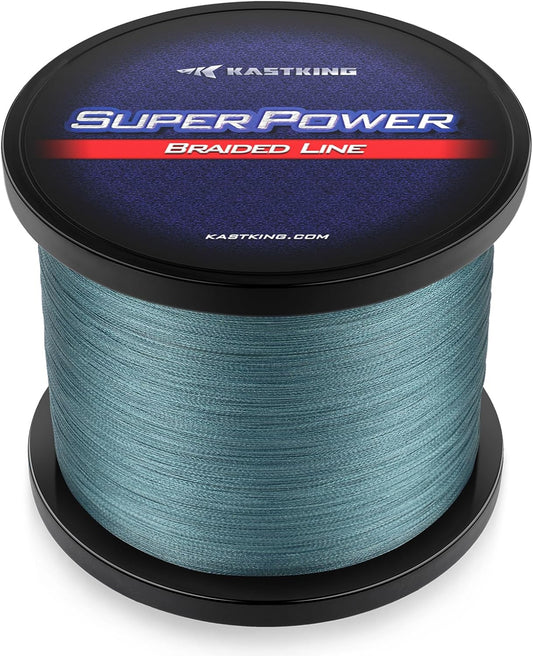KastKing SuperPower Braided Line — 30lb/300yd, Multicolor