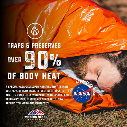 Modern Needs emergency sleeping bag thermal bivy sack reflective