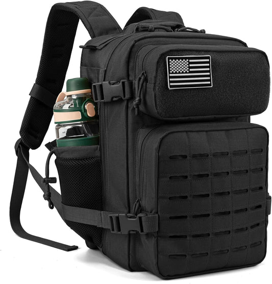 35L Bug Out Bag Backpack with Ultimate Survival and Medical Kit - Black