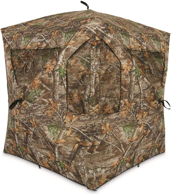 Big Game The Brickhouse ground blind with 300-degree shooting windows and blackout interior