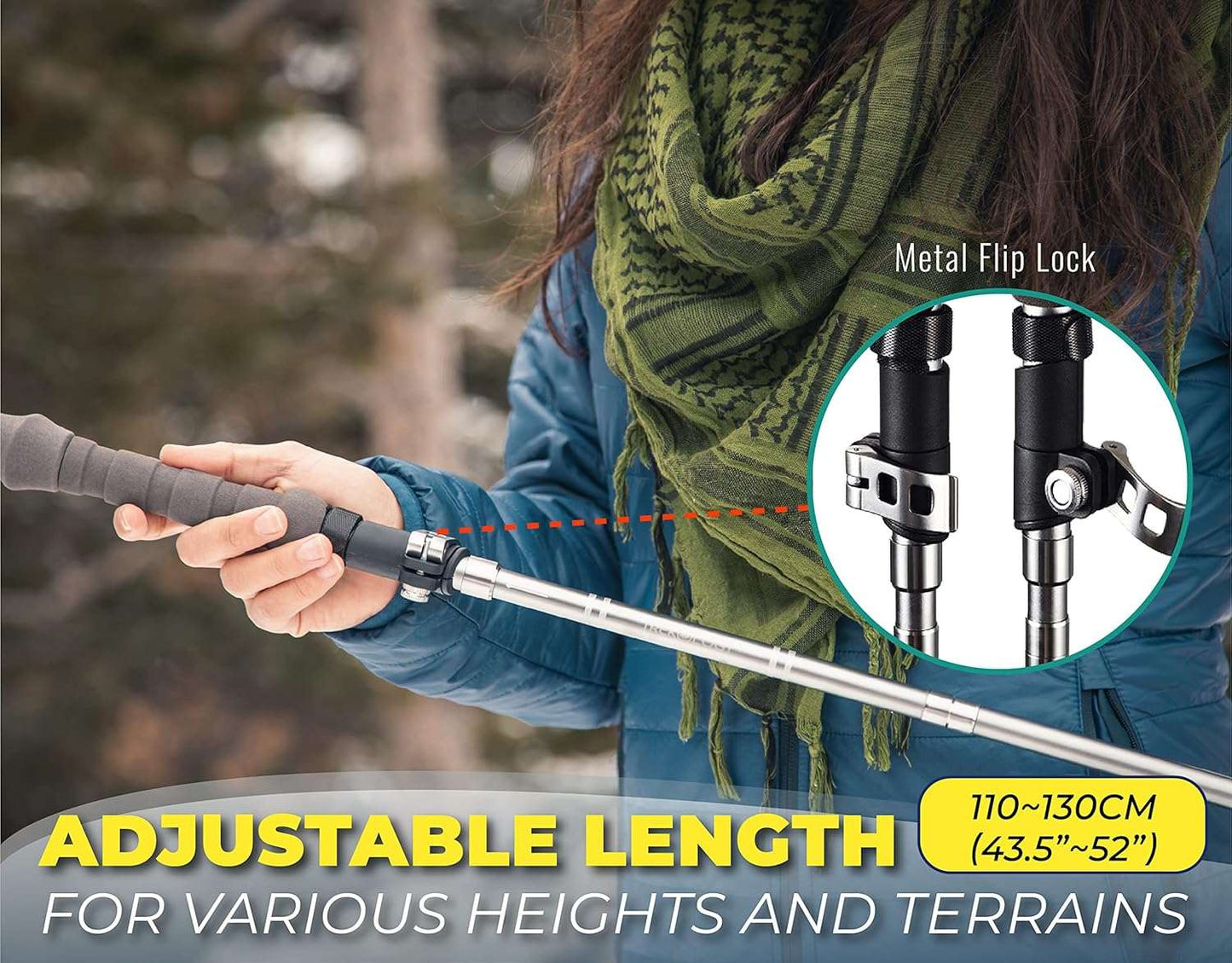 TREKOLOGY Trek-Z Cork Grip Trekking Poles