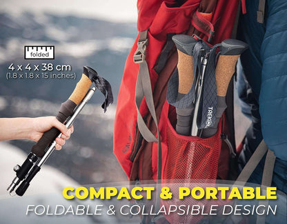 TREKOLOGY Trek-Z Cork Grip Trekking Poles