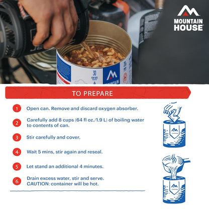 Mountain House Chili Mac with Beef Freeze-Dried Camping Food, 10 Servings