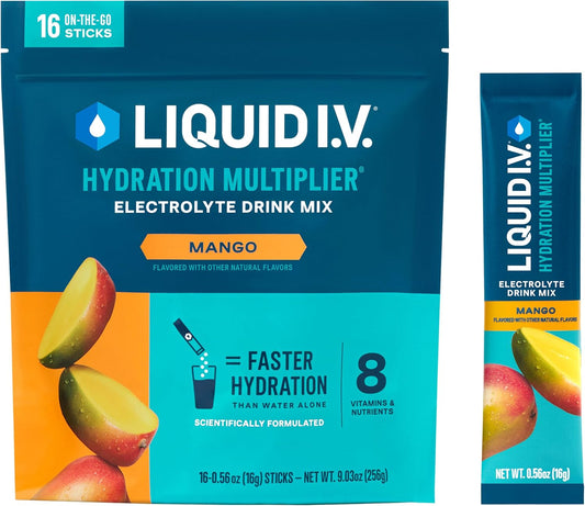 Liquid I.V. Hydration Multiplier - Mango (16 Sticks)