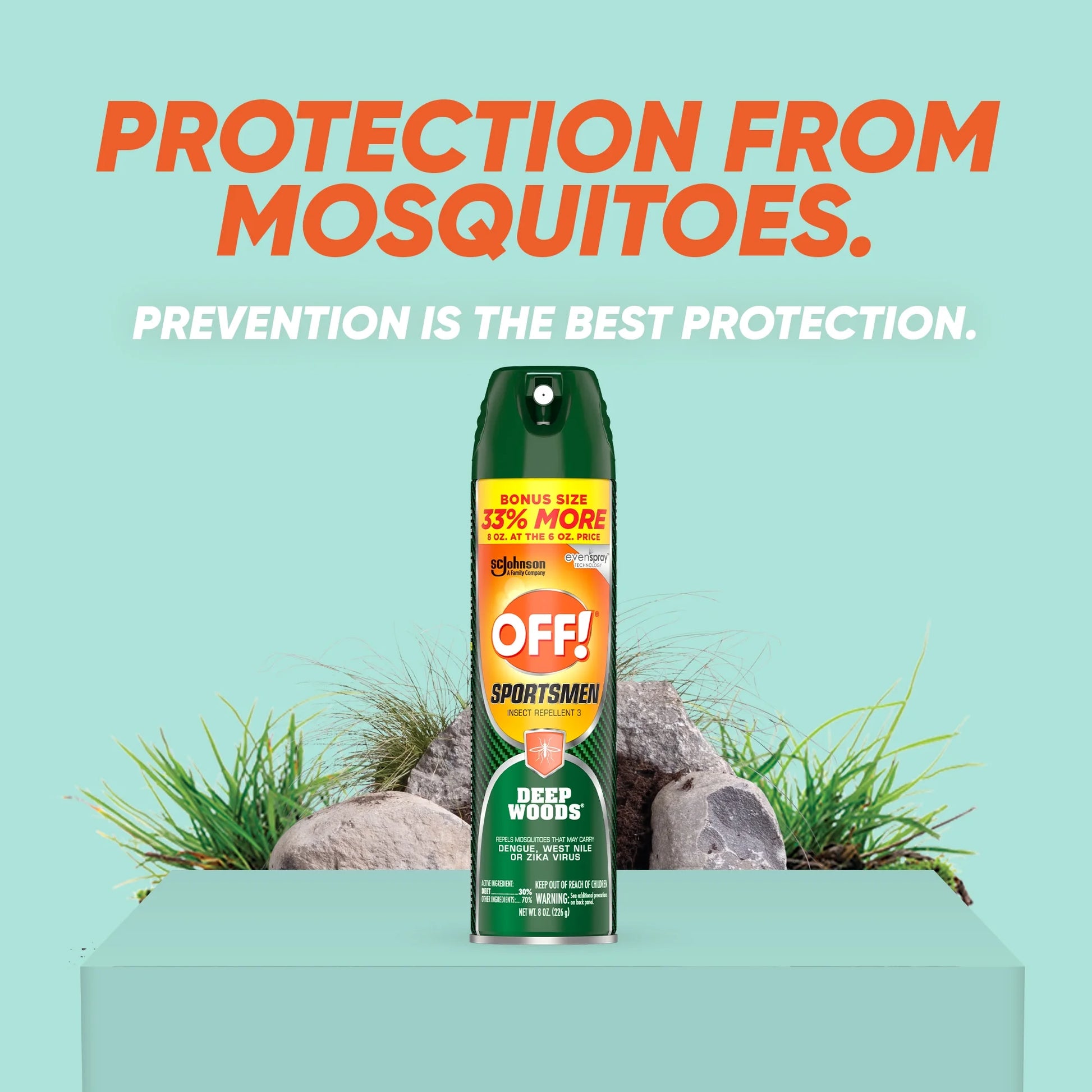 Deep Woods Insect Repellent for Sportsmen, Sweat-Resistant Mosquito & Bug Spray - 8 Oz - Peak Performance Outfitters