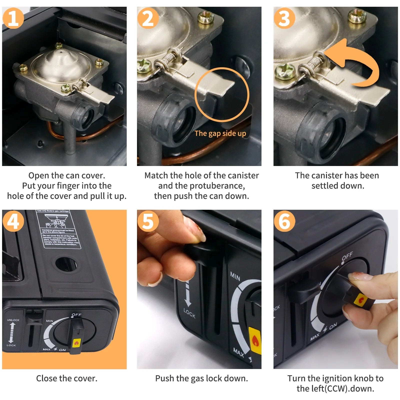 Portable Butane Camping Stove - Outdoor Gas Stove for Cooking Grill - Peak Performance Outfitters