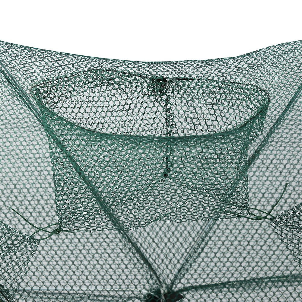 Nylon Foldable 6-Hole Automatic Fishing Net Shrimp Cage for Crab and Fish - Peak Performance Outfitters