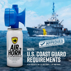 Guard Dog Security Air Horn for Safety, Loud Blow Horn, Hand Held Mini Air Horn, Fog and Boat Horn for Marine, Football Games, Sporting Events and Outdoor Alarms, Powerful 1-Mile Sound Blast 1.4 Oz