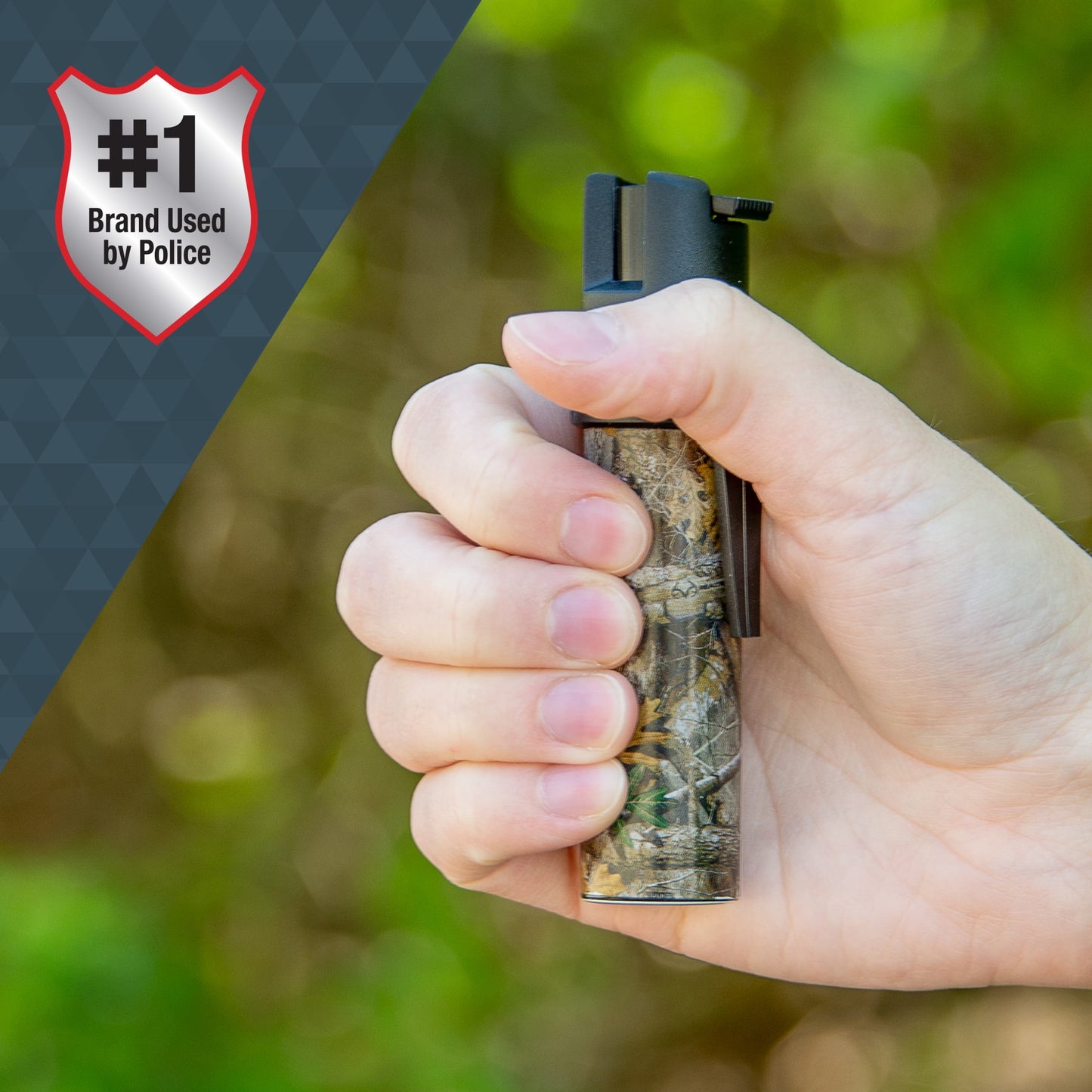 Realtree Edge Camouflage Compact Pepper Spray with Clip - 0.21 Lb - 1" x 1" x 3.25" - Brand New