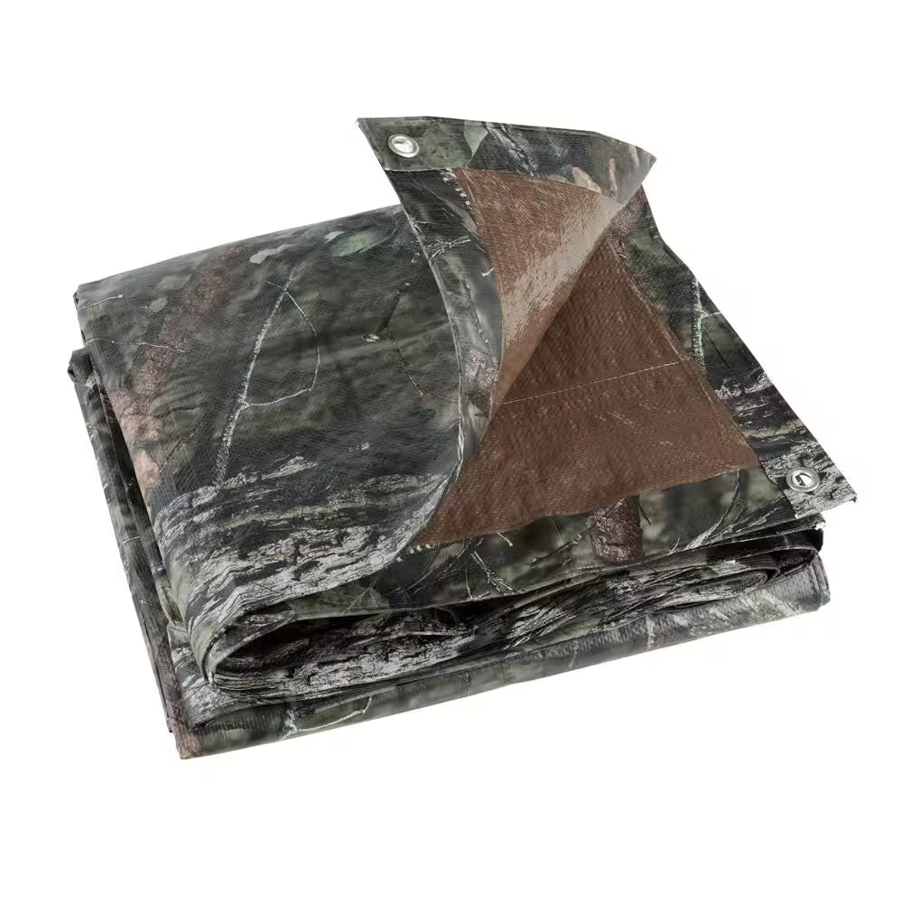 Brown Medium Duty Tarp - 12 ft x 9 ft, Lightweight and Durable - Peak Performance Outfitters