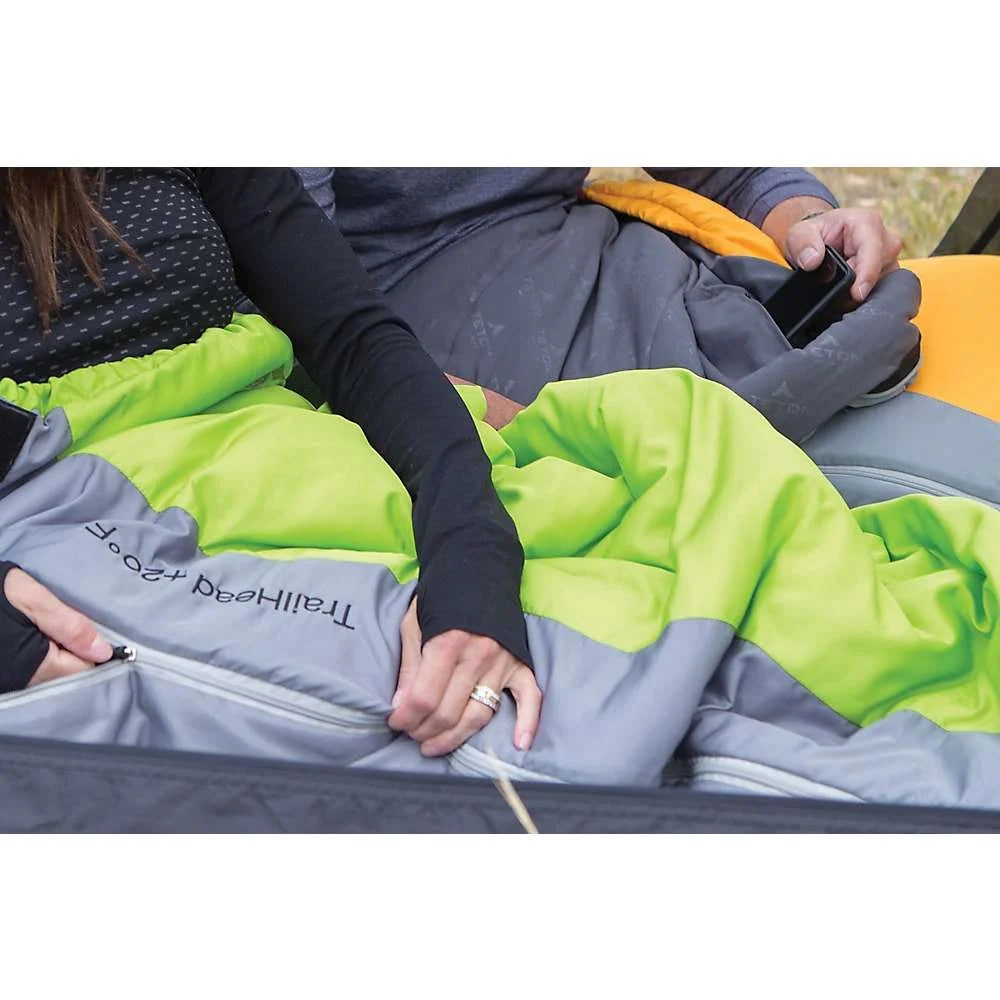 Trailhead Ultralight Mummy 20F Degree Sleeping Bag - Green and Grey