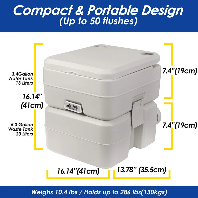 Elongated Comfort Height One-Piece Toilet with 0.1 Gallons Per Flush (Seat Included) - Peak Performance Outfitters